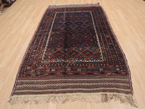 Baluch Brown Hand Knotted 43 X 82 Area Rug 100-110185 Image 2