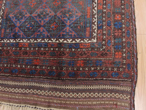Baluch Brown Hand Knotted 43 X 82 Area Rug 100-110185 Image 6