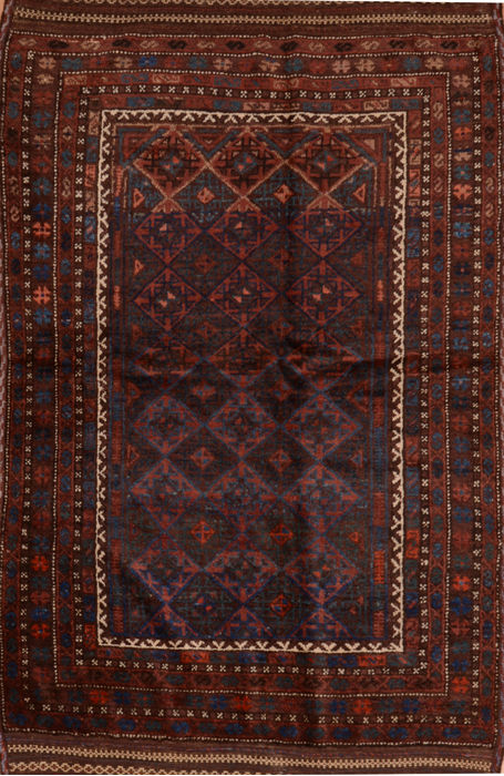Baluch Brown Hand Knotted 43 X 82 Area Rug 100-110185 Image 0