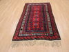 Baluch Red Hand Knotted 33 X 59  Area Rug 100-110187 Thumb 1