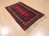 Baluch Red Hand Knotted 33 X 59  Area Rug 100-110187 Thumb 3
