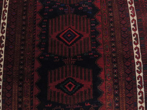 Baluch Red Hand Knotted 38 X 66 Area Rug 100-110188 Image 5