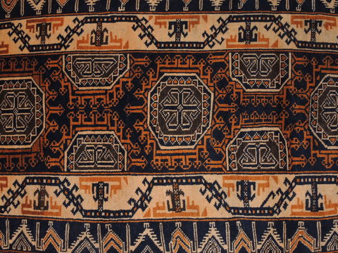 Baluch Brown Hand Knotted 39 X 66 Area Rug 100-110189 Image 6