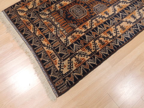 Baluch Brown Hand Knotted 39 X 66 Area Rug 100-110189 Image 7