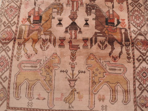 Baluch Beige Hand Knotted 33 X 60 Area Rug 100-110190 Image 11