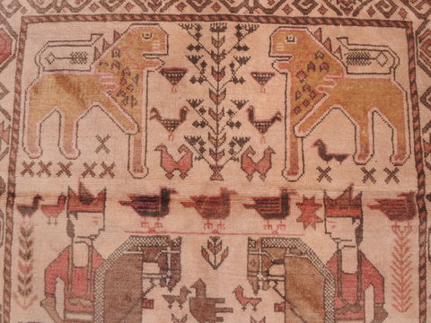 Baluch Beige Hand Knotted 33 X 60 Area Rug 100-110190 Image 13