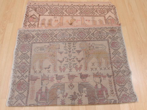 Baluch Beige Hand Knotted 33 X 60 Area Rug 100-110190 Image 5