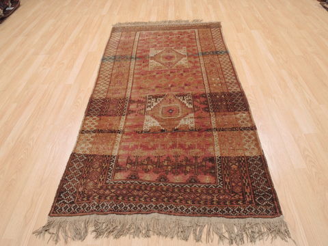 Baluch Brown Hand Knotted 35 X 60 Area Rug 100-110192 Image 1
