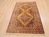 Baluch Yellow Hand Knotted 34 X 54  Area Rug 100-110194 Thumb 7