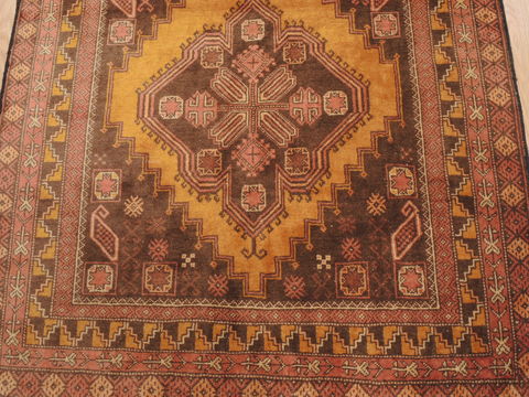 Baluch Yellow Hand Knotted 35 X 59 Area Rug 100-110195 Image 11