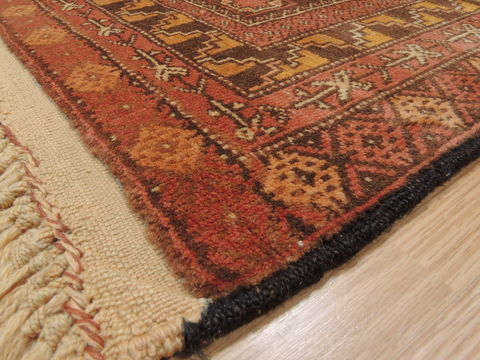 Baluch Yellow Hand Knotted 35 X 59 Area Rug 100-110195 Image 3