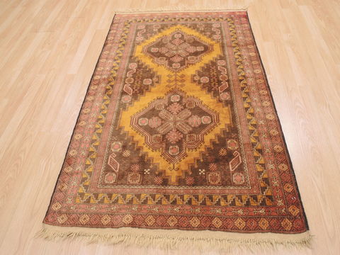 Baluch Yellow Hand Knotted 35 X 59 Area Rug 100-110195 Image 7
