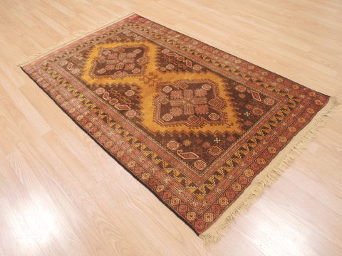 Baluch Yellow Hand Knotted 35 X 59 Area Rug 100-110195 Image 9
