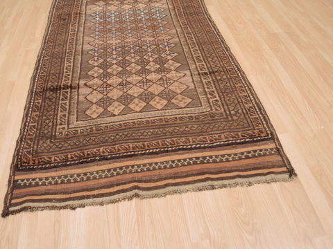 Baluch Brown Hand Knotted 45 X 76 Area Rug 100-110196 Image 8