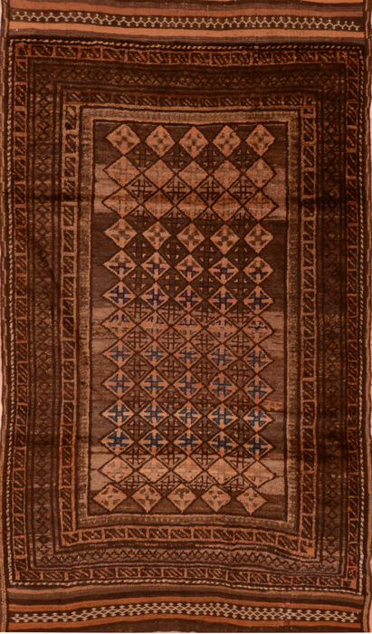 Baluch Brown Hand Knotted 45 X 76 Area Rug 100-110196 Image 0