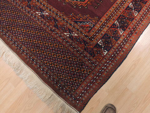 Baluch Red Hand Knotted 64 X 94 Area Rug 100-110198 Image 5