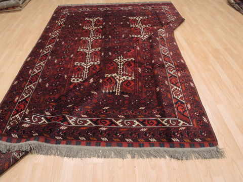 Baluch Red Hand Knotted 65 X 102 Area Rug 100-110199 Image 12