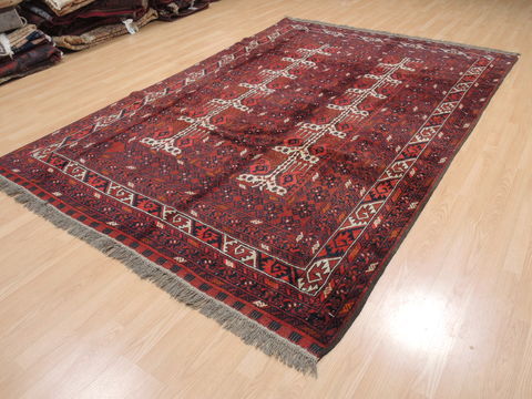 Baluch Red Hand Knotted 65 X 102 Area Rug 100-110199 Image 2