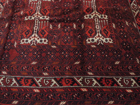Baluch Red Hand Knotted 65 X 102 Area Rug 100-110199 Image 6
