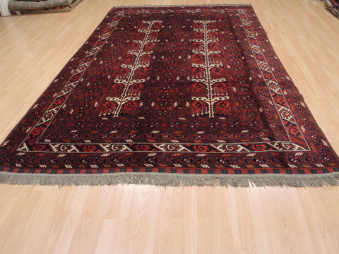 Baluch Red Hand Knotted 65 X 102 Area Rug 100-110199 Image 7