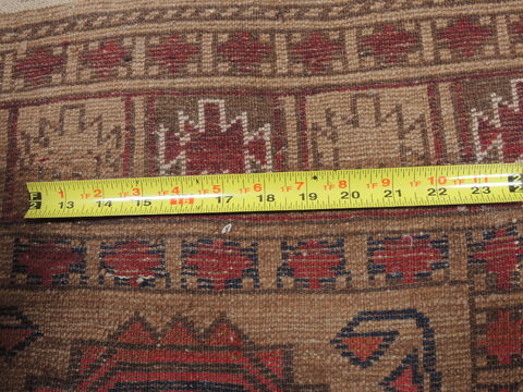 Baluch Brown Hand Knotted 310 X 56 Area Rug 100-110200 Image 9
