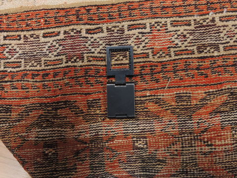 Baluch Orange Hand Knotted 35 X 61 Area Rug 100-110202 Image 9