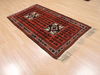 Baluch Orange Hand Knotted 35 X 61 Area Rug 100-110202 Thumb 3