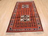 Baluch Orange Hand Knotted 35 X 61  Area Rug 100-110202 Thumb 4