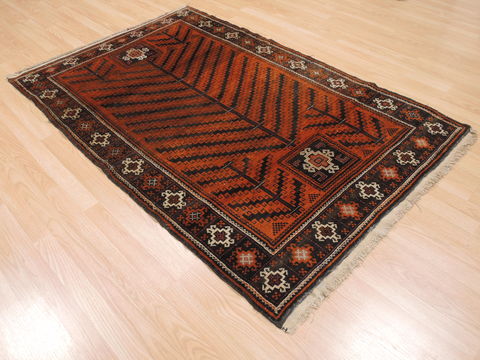 Baluch Brown Hand Knotted 41 X 63 Area Rug 100-110205 Image 3