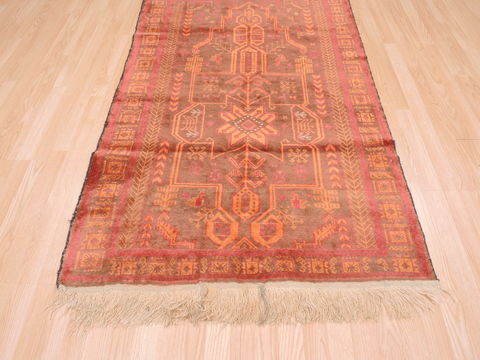 Baluch Brown Hand Knotted 38 X 63 Area Rug 100-110206 Image 4