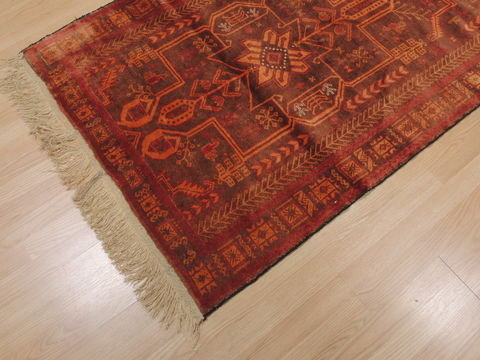 Baluch Brown Hand Knotted 38 X 63 Area Rug 100-110206 Image 7