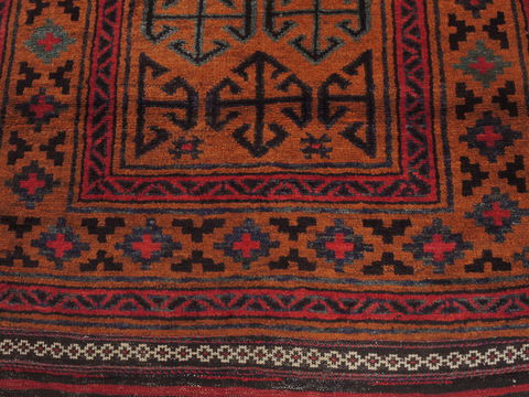 Baluch Brown Hand Knotted 37 X 51 Area Rug 100-110207 Image 5