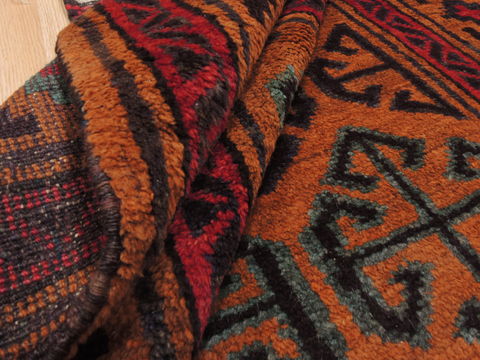 Baluch Brown Hand Knotted 37 X 51 Area Rug 100-110207 Image 7