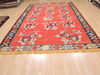 Kilim Red Hand Knotted 75 X 110 Area Rug 100-110210 Thumb 5