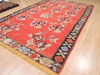 Kilim Red Hand Knotted 75 X 110 Area Rug 100-110210 Thumb 7