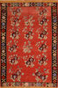 Kilim Red Hand Knotted 75 X 110  Area Rug 100-110210 Thumb 0