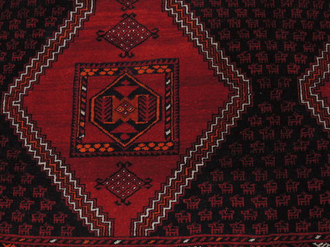 Khan Mohammadi Black Hand Knotted 57 X 78 Area Rug 100-110213 Image 10