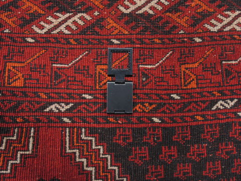 Khan Mohammadi Black Hand Knotted 57 X 78 Area Rug 100-110213 Image 14