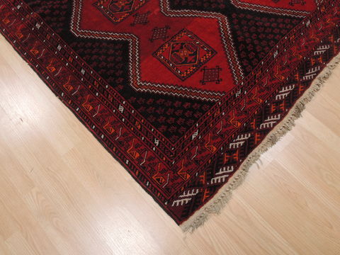 Khan Mohammadi Black Hand Knotted 57 X 78 Area Rug 100-110213 Image 4