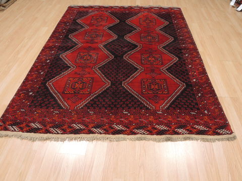 Khan Mohammadi Black Hand Knotted 57 X 78 Area Rug 100-110213 Image 7