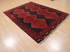 Khan Mohammadi Black Hand Knotted 57 X 78  Area Rug 100-110213 Thumb 3