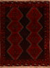 Khan Mohammadi Black Hand Knotted 57 X 78  Area Rug 100-110213 Thumb 0