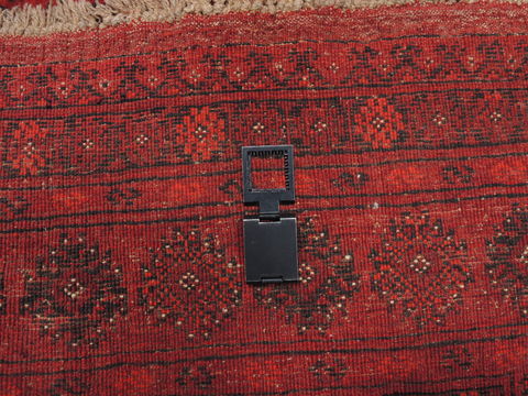 Khan Mohammadi Red Hand Knotted 45 X 61 Area Rug 100-110214 Image 11