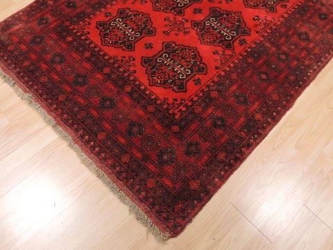 Khan Mohammadi Red Hand Knotted 45 X 61 Area Rug 100-110214 Image 6