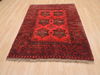 Khan Mohammadi Red Hand Knotted 45 X 61 Area Rug 100-110214 Thumb 1