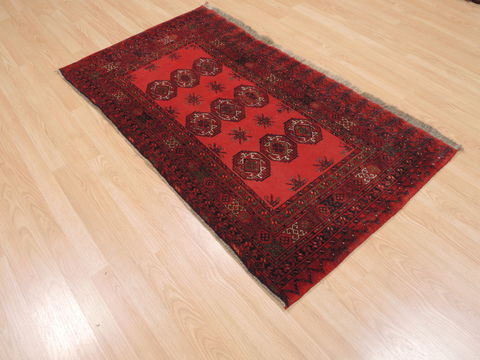Baluch Red Hand Knotted 210 X 52 Area Rug 100-110216 Image 3