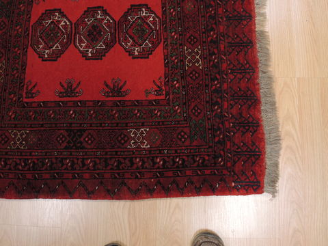 Baluch Red Hand Knotted 210 X 52 Area Rug 100-110216 Image 5