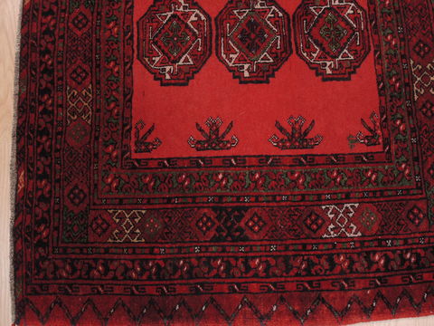 Baluch Red Hand Knotted 210 X 52 Area Rug 100-110216 Image 6