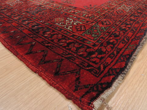 Baluch Red Hand Knotted 210 X 52 Area Rug 100-110216 Image 8