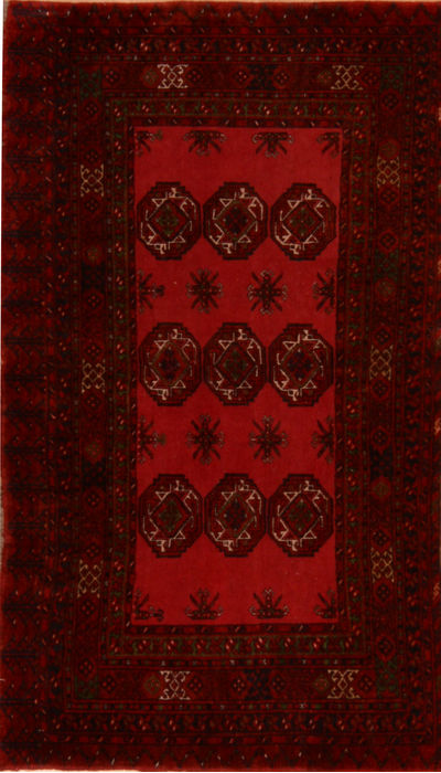 Baluch Red Hand Knotted 210 X 52 Area Rug 100-110216 Image 0